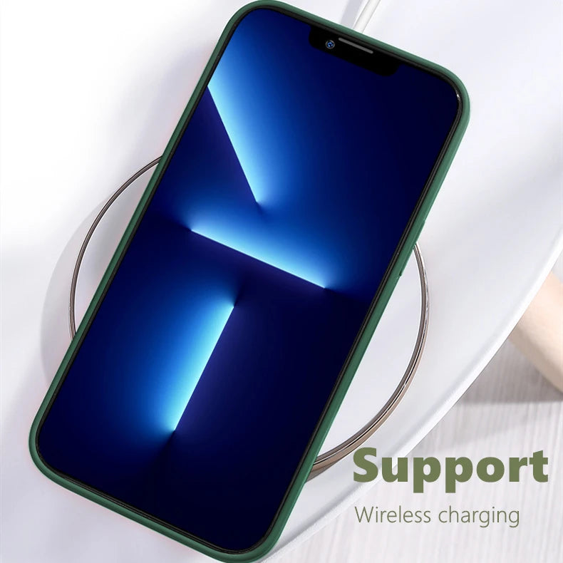 Luxury Liquid Silicone Shockproof Case For iPhone SE 2022 2020 8 7