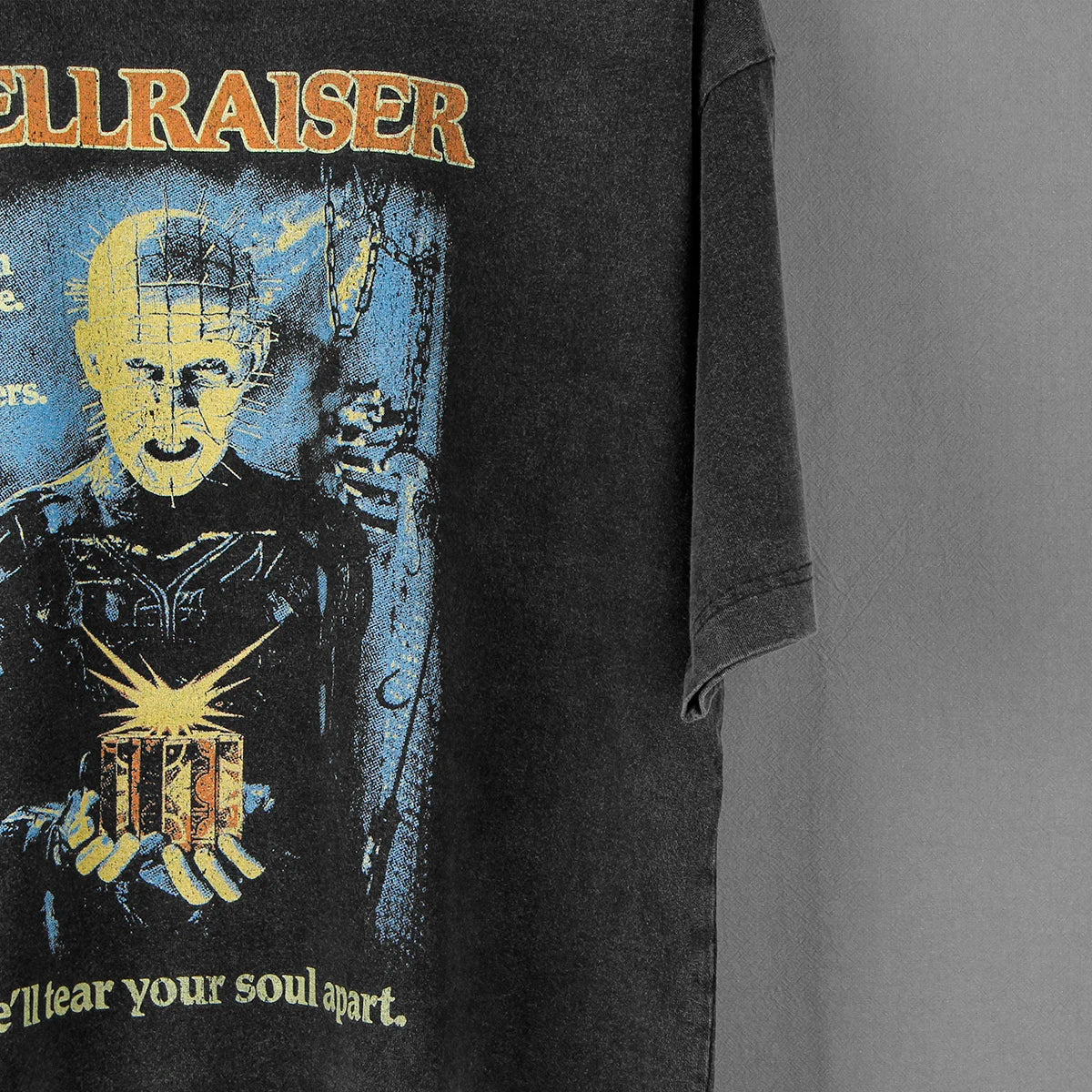 Hellraiser Icons T-Shirt – 80s Horror Pinhead Cotton Tee - Premium tee from Lizard Vigilante - Just $29.99! Shop now at Lizard Vigilante