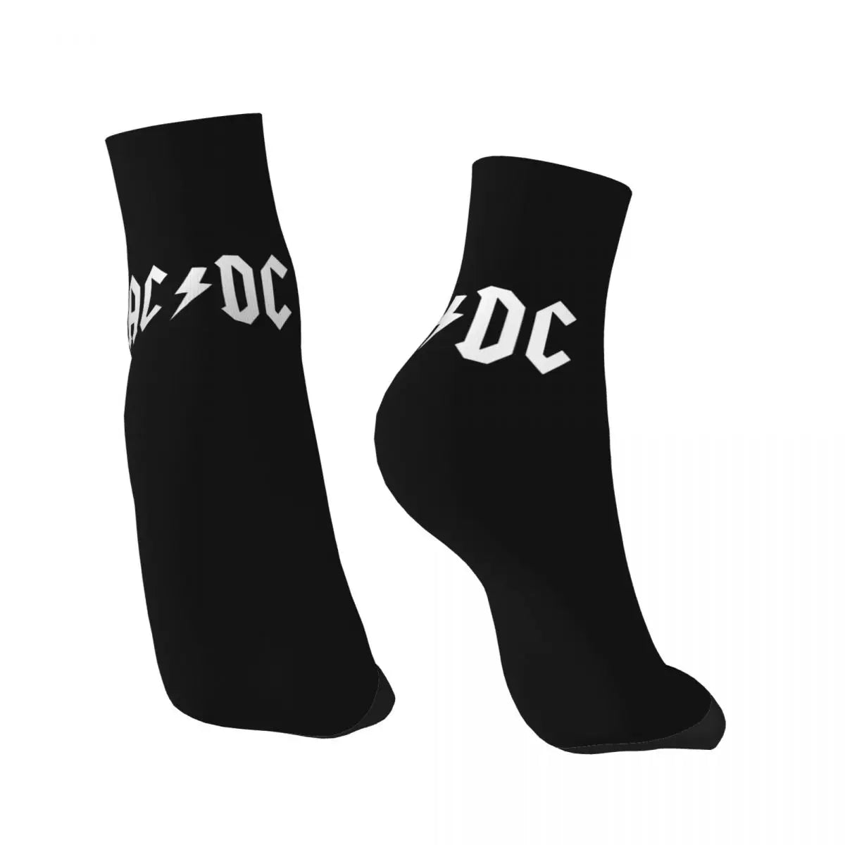 Heavy Metal AC DC Men Women Crew Socks Unisex Cool 3D Print Vintage Rock Dress Socks - Lizard Vigilante