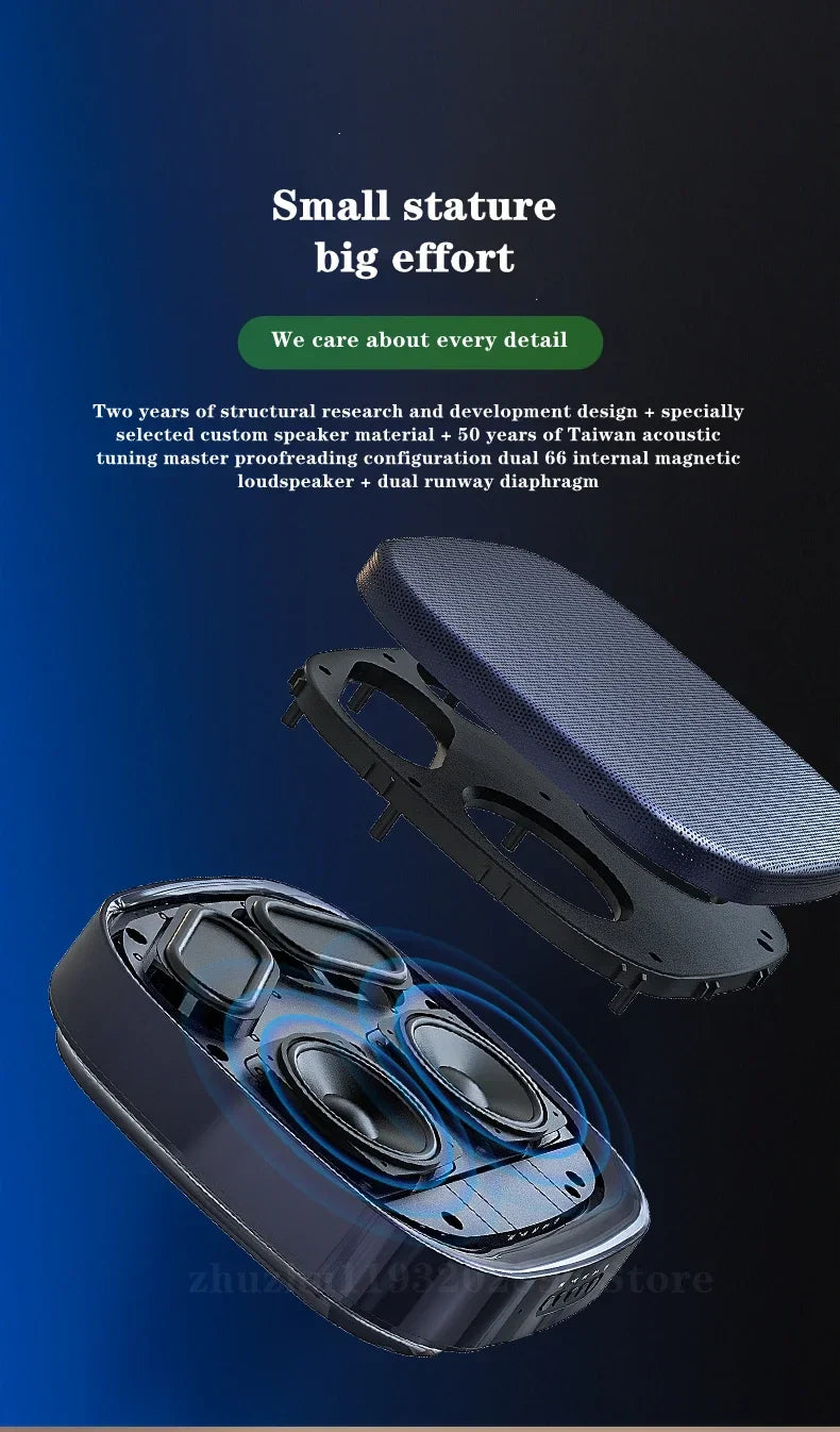 Shop Wall-mounted Bluetooth Speaker TWS Interconnection Built-in 4400 MAh Battery Boom Box Wireless 3D Surround Stereo Subwoofer