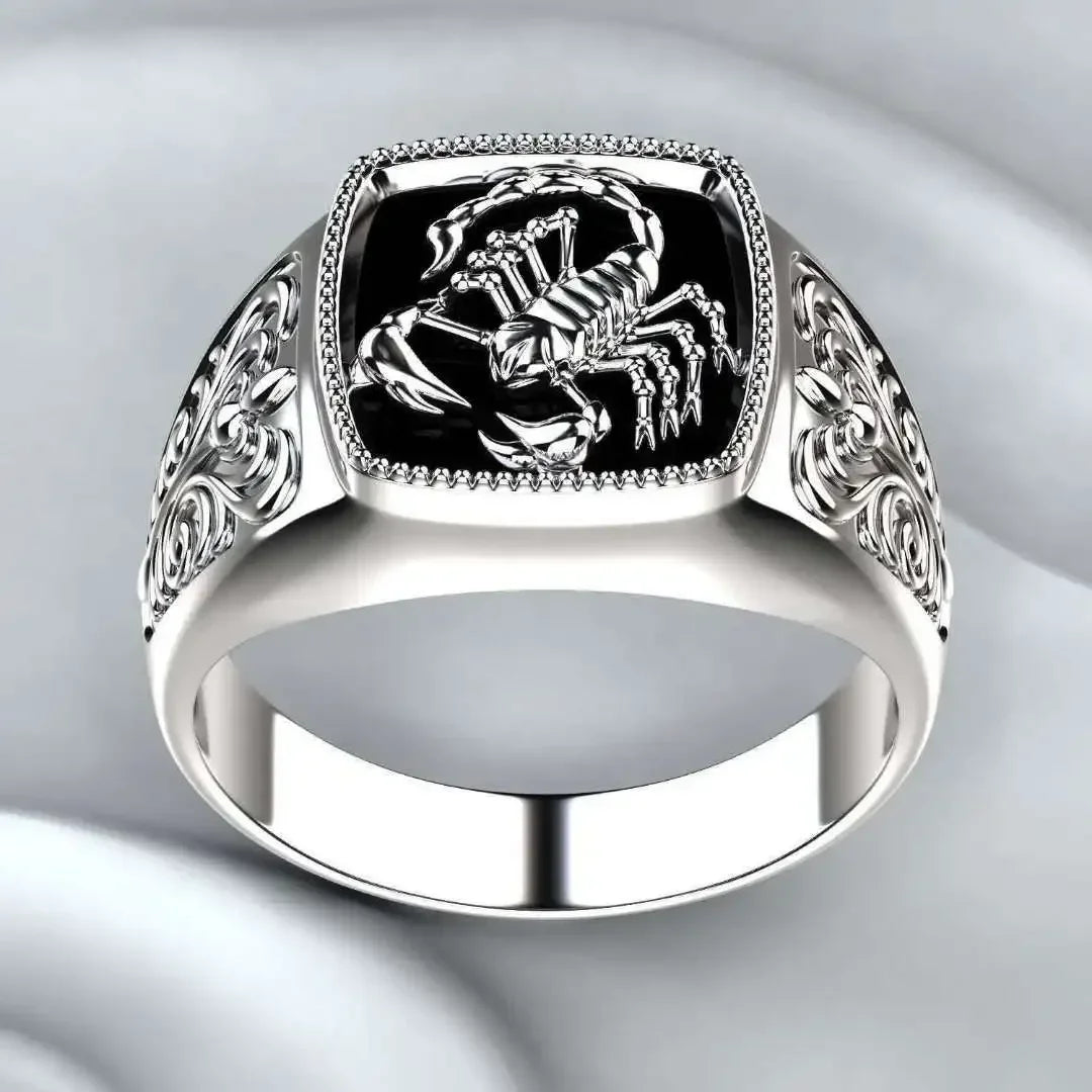 Huitan Viking Nordic Mythology Giant Wolf Ring | Defense Totem Wolf Fashion Hip Hop Rock Unisex Finger Ring | Punk Jewelry Gift - Premium ring from Lizard Vigilante - Just $19.87! Shop now at Lizard Vigilante