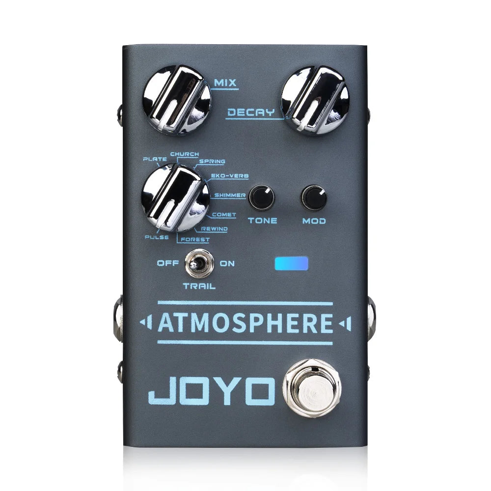 Joyo R-14 Atmosphere Reverb Pedal 9 Digital Reverbs With Modulation Depth Trail Function True Bypass For Guitar Vocals Drums Keys