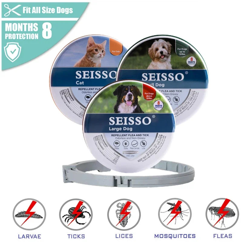 Easy to Use, 8-Month Protection Anti-Flea and Tick Collar for Dogs and Cats - Premium flea collar from Lizard Vigilante - Just $16.99! Shop now at Lizard Vigilante