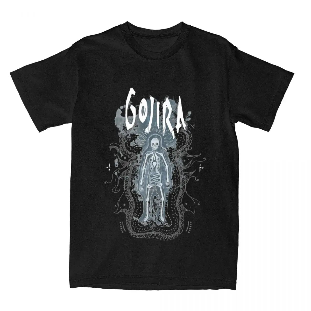 Men's Vintage Gojira Rock Band T-Shirt - 100% Cotton, Short Sleeve, Round Neck Tee in Plus Sizes Up to 6XL - Premium t-shirt from Lizard Vigilante - Just $21.99! Shop now at Lizard Vigilante