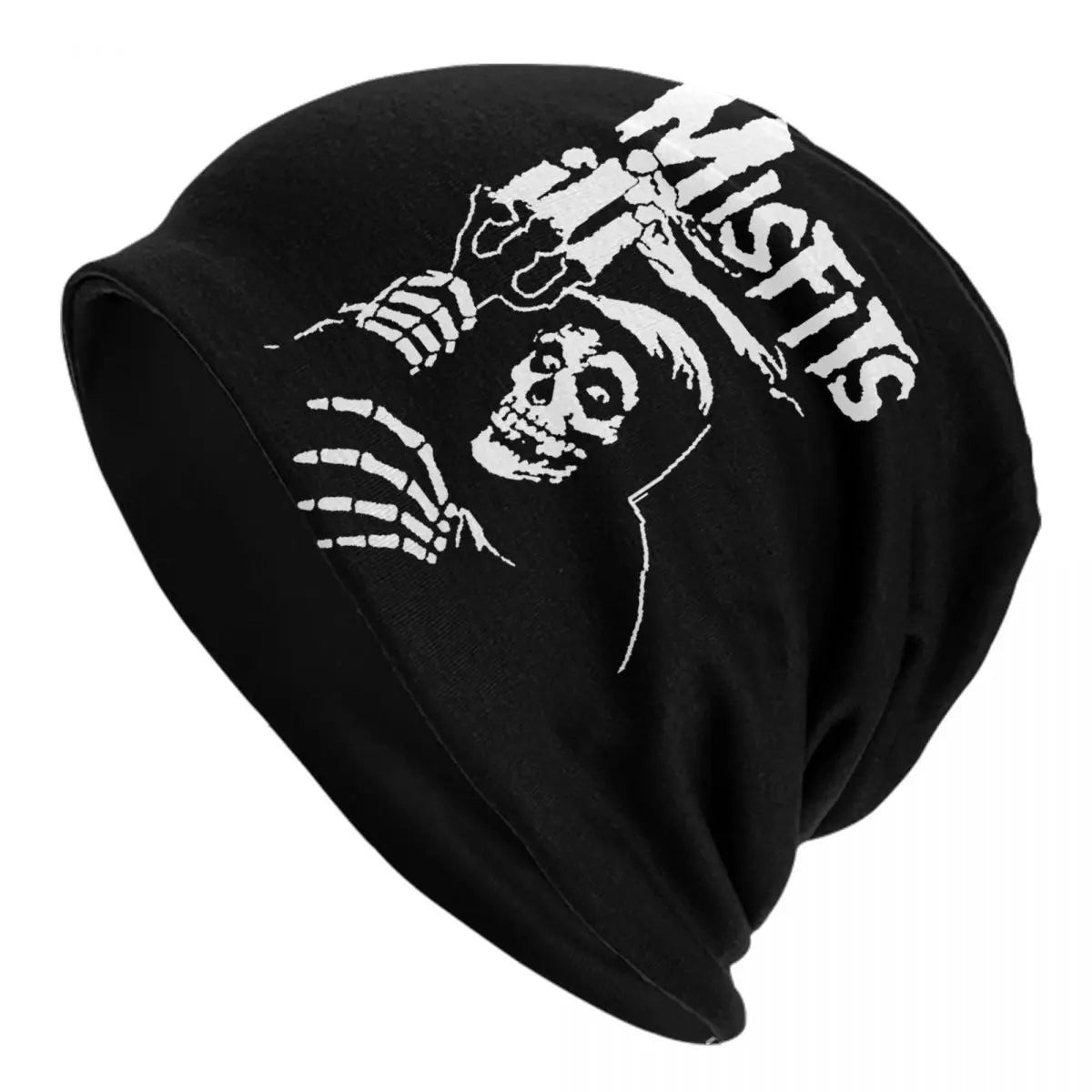 Custom Punk Rock Band Misfits Beanie - Unisex Winter Warm Knit Hat - Premium skull cap from Lizard Vigilante - Just $18.88! Shop now at Lizard Vigilante