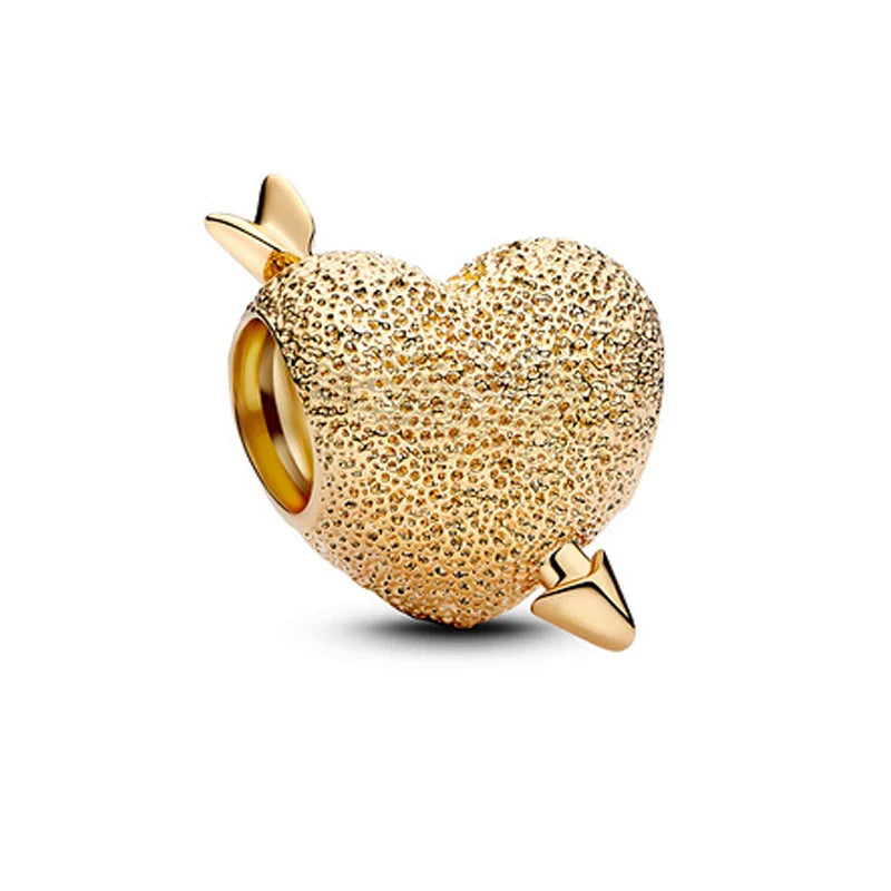 925 Silver Valentine's Day Snake Year Series Pendant Suitable for 925 Sterling Silver Original Women's Bracelet DIY Jewelry Gift