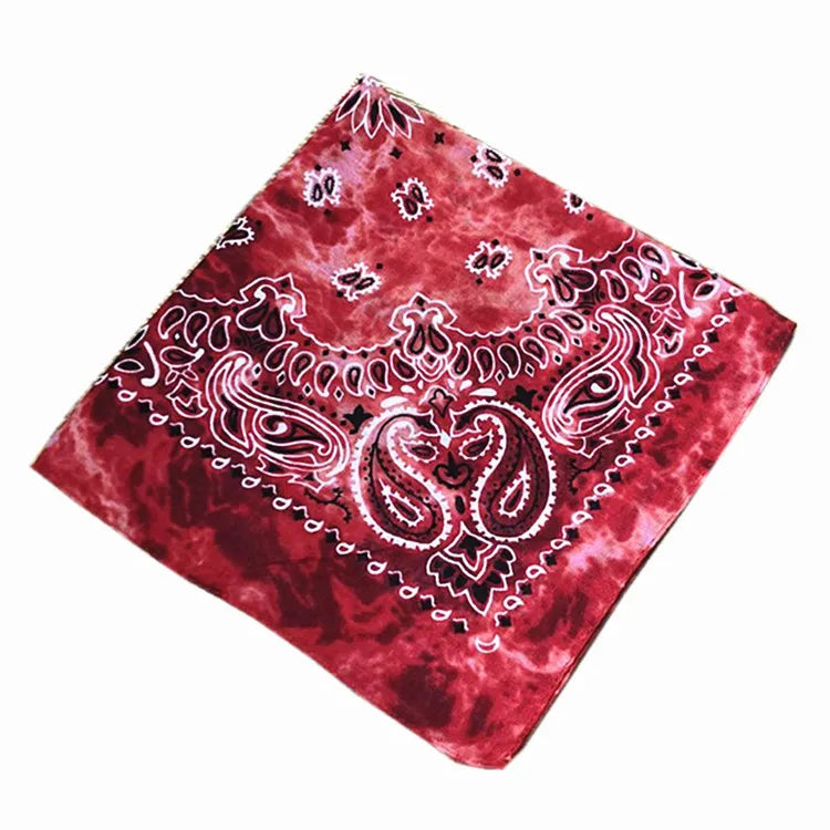 Unisex Cotton Bandana – Men’s & Women’s Paisley Cowboy Biker Headwrap Scarf - Premium Bandana from Lizard Vigilante - Just $2.99! Shop now at Lizard Vigilante