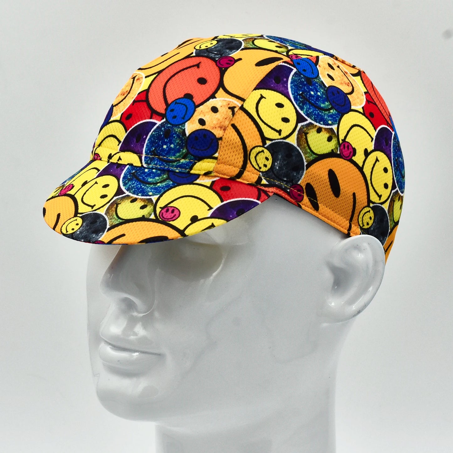 Little Yellow Duck Cycling Cap - Fun Mushrooms Polyester Smiles Bike Hat for Outdoor Sports, Running, and Cycling - Premium cap from Lizard Vigilante - Just $7.99! Shop now at Lizard Vigilante