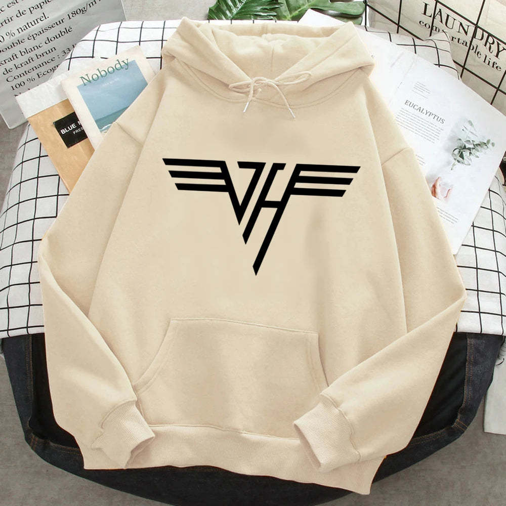 Women's Van Halen Hoodies Female Vintage Tracksuit - Premium Long-sleeve hoodie from Lizard Vigilante - Just $39.99! Shop now at Lizard Vigilante