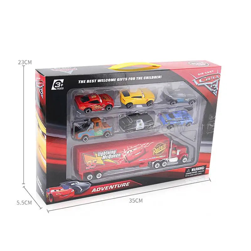 6-7pcs/Set Disney Pixar Car 3 Lightning Mcqueen Uncle Truck Jackson Storm 1:55 Diecast PVC Car Model Toys Kids Boy Xmas Kid Gift - Premium toy from Lizard Vigilante - Just $23.99! Shop now at Lizard Vigilante