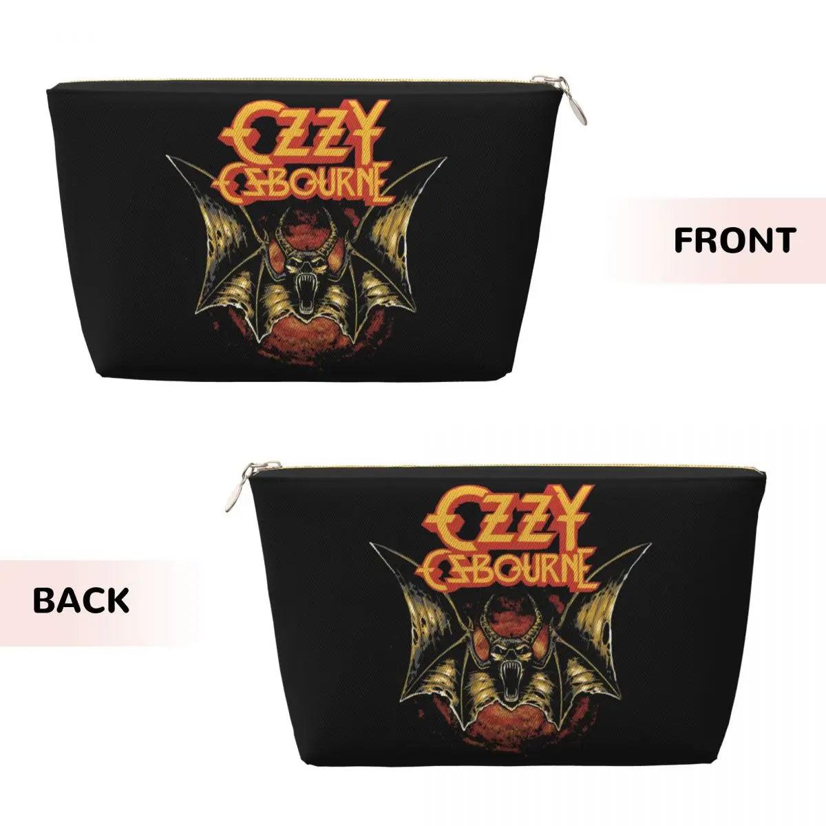 Custom Heavy Metal Rock Ozzy Osbourne Travel Toiletry Bag for Women Makeup Cosmetic Organizer Beauty Storage Dopp Kit - Premium makeup bag from Lizard Vigilante - Just $20.99! Shop now at Lizard Vigilante