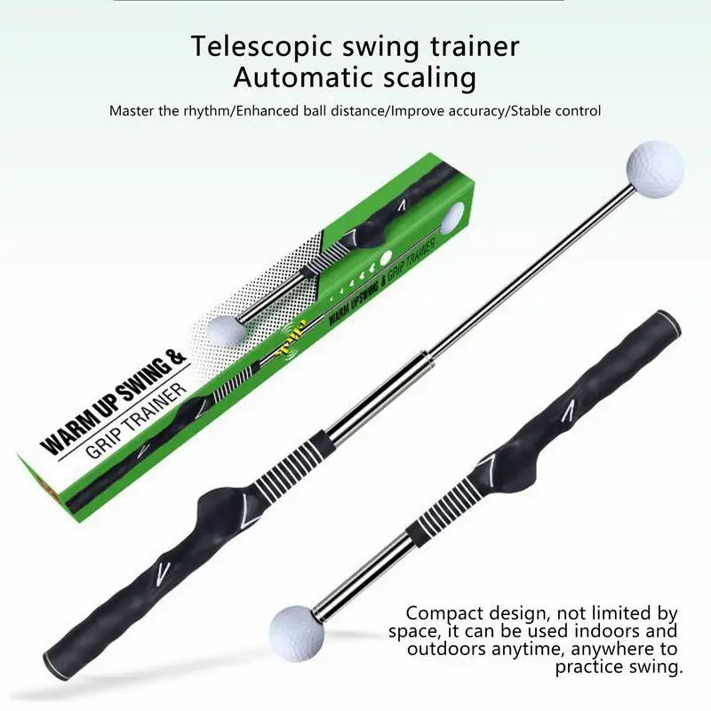 Golf Swing Practice Stick – Telescopic Swing Trainer for Perfecting Your Golf Technique - Premium golf training stick from Lizard Vigilante - Just $18.99! Shop now at Lizard Vigilante