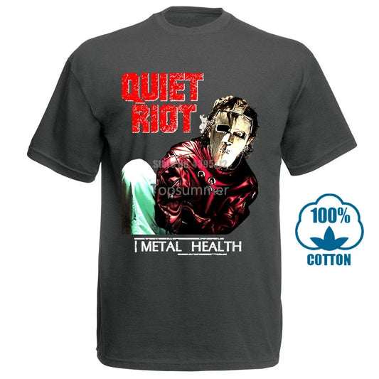 Quiet Riot Metal Health '83 Heavy Metal Glam Hard Rock Black Mental Health T Shirt - Premium t-shirt from Lizard Vigilante - Just $23.99! Shop now at Lizard Vigilante