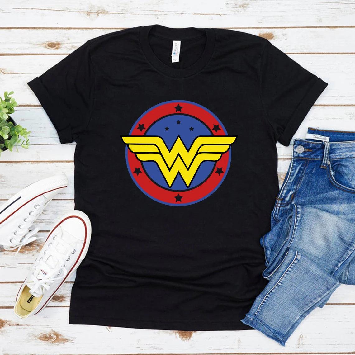 Wonder Female T-Shirt Mother's Day Gift T Shirt Feminist Shirt Girl Power Tshirt Superhero Mama Tee Wonder Mom Woman Graphic Tee - Lizard Vigilante