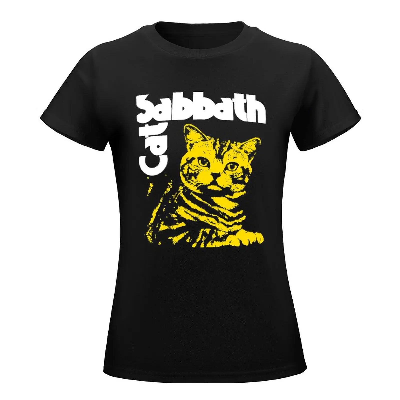 Cat Sabbath Unisex T-Shirt Funny Gift for Men Cool Gifts for Women Plus Sizes Cropped Tees - Premium T-Shirt from Lizard Vigilante - Just $24.97! Shop now at Lizard Vigilante