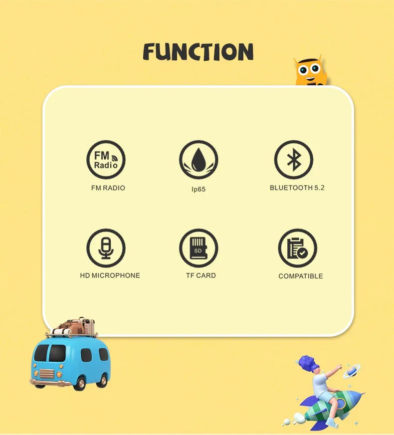 Wireless Bluetooth Speakers TK-200 Desktop Decoration Portable Outdoor Smart Music Player IP65 Waterproof Support TF Card