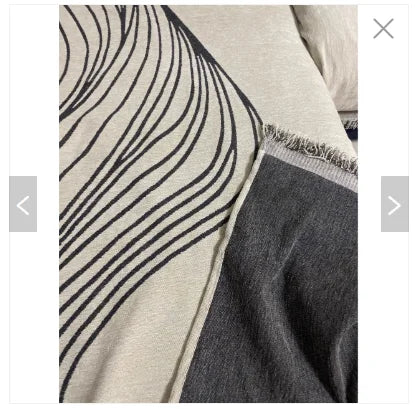 Nordic Throw Blanket – Heavy Stitch Geometric Sofa Tapestry for Home, Camp, and Chaos Nights