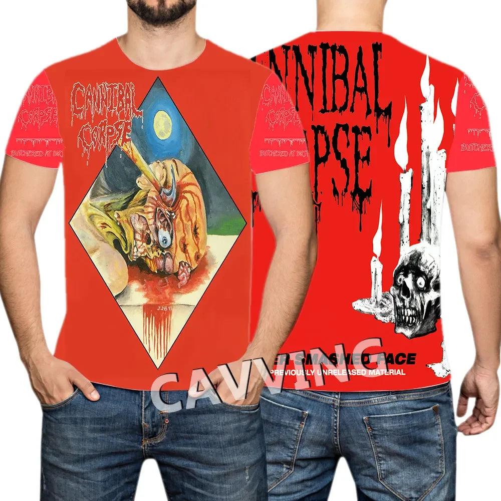 CANNIBAL CORPSE  3D Printed  Casual T-shirts Hip Hop Tee Shirts Harajuku Styles Tops Fashion Clothing  for Women/men - Premium t-shirt from Lizard Vigilante - Just $23.99! Shop now at Lizard Vigilante