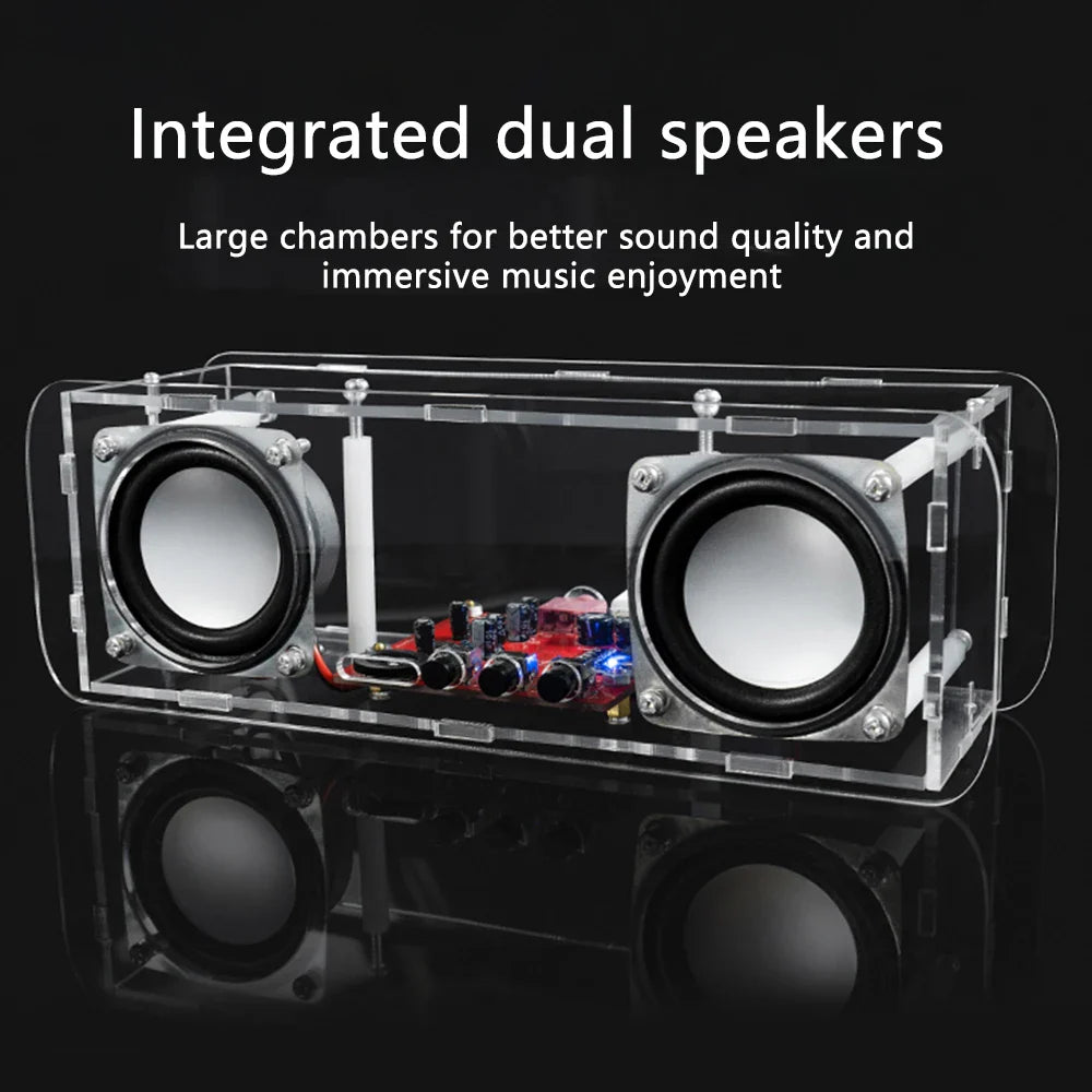 DIY Bluetooth Speaker Kit Soldering Project USB Mini Home Stereo Sound Amplifier DIY Electronic Kits for Soldering Practice