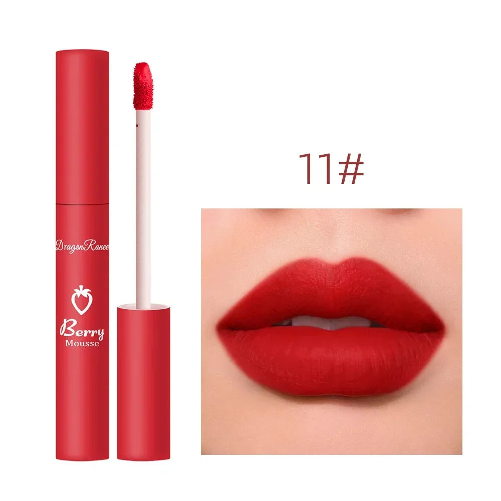Nude Matte Lip Gloss 12 Colors Long-lasting Velvet Lipstick Waterproof Non-fade Non-stick Cup Lipsticks Women Makeup Cosmetic