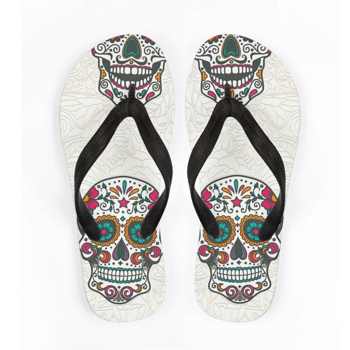 Men's Beach Skull Flip Flops Soft Non-Slip Summer Slippers Punk Hip Hop Sandals for Men & Boys - Premium sandals from Lizard Vigilante - Just $28.88! Shop now at Lizard Vigilante