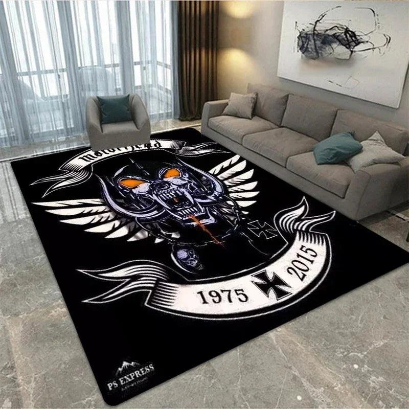 Motörhead Band Printed Carpet Living Room Bedroom Fashionable and Beautiful Anti Slip Carpet Photography Props Birthday Gift - Premium rug from Lizard Vigilante - Just $13.99! Shop now at Lizard Vigilante