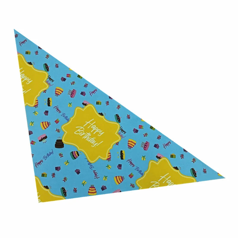 Dog Birthday Boy&Girl Bandana Pet Happy Birthday Party Supplies Triangle Bibs Scarf Accessories For Doggy Large Dog