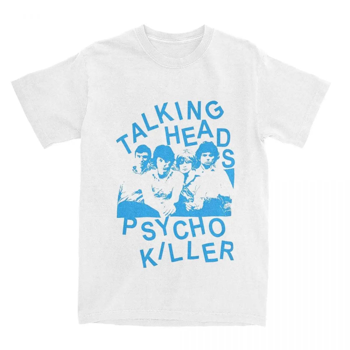 Talking Heads Psycho Killer Men Women's Rock Shirts Stuff Fashion Cotton Punk Music Band T Shirt Tee Clothes All Seasons - Lizard Vigilante