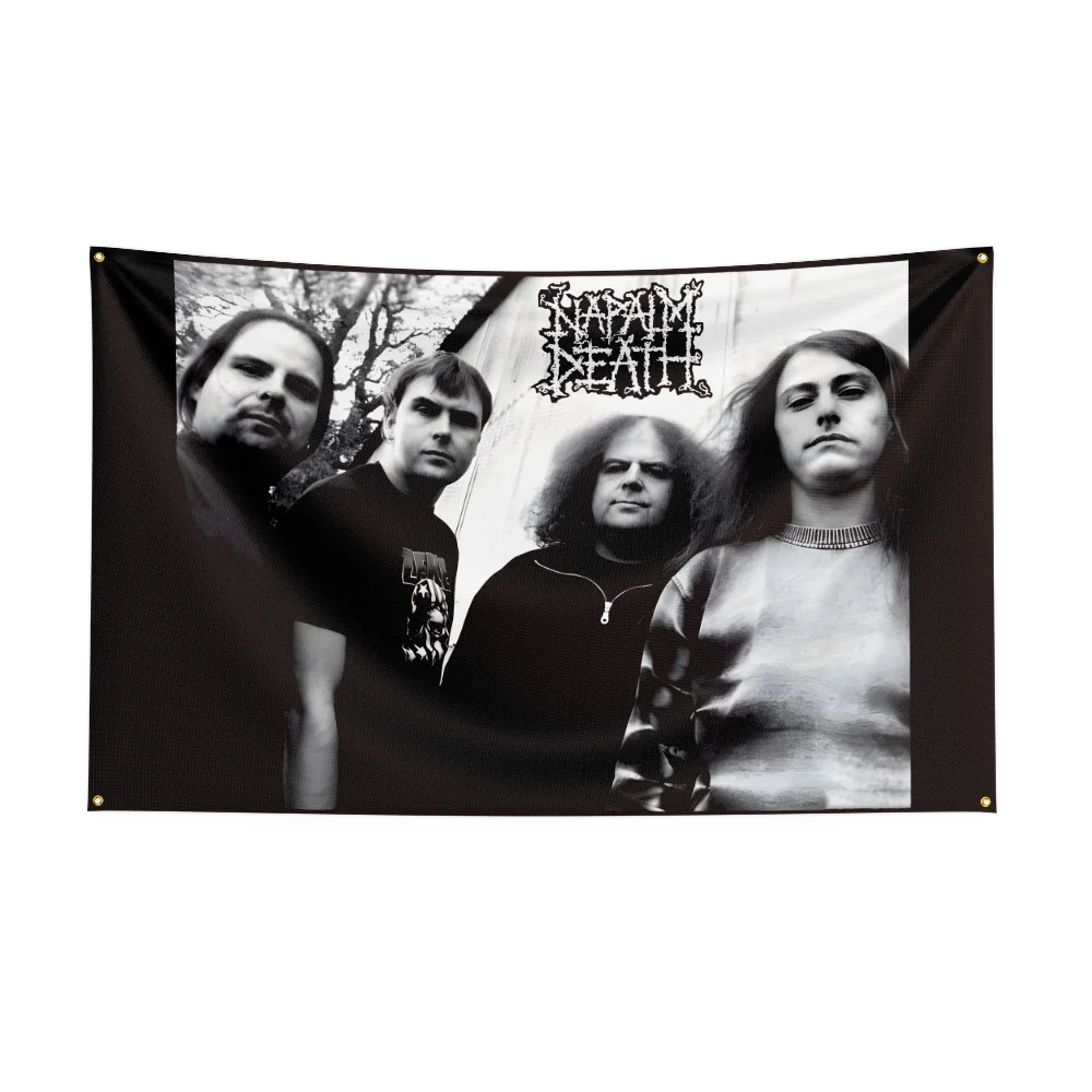 Napalm Death Rock Band Flag – 3x5 Ft Heavy Metal Polyester Digital Printed Banner for Wall & Outdoor Decoration - Premium flag from Lizard Vigilante - Just $15.99! Shop now at Lizard Vigilante