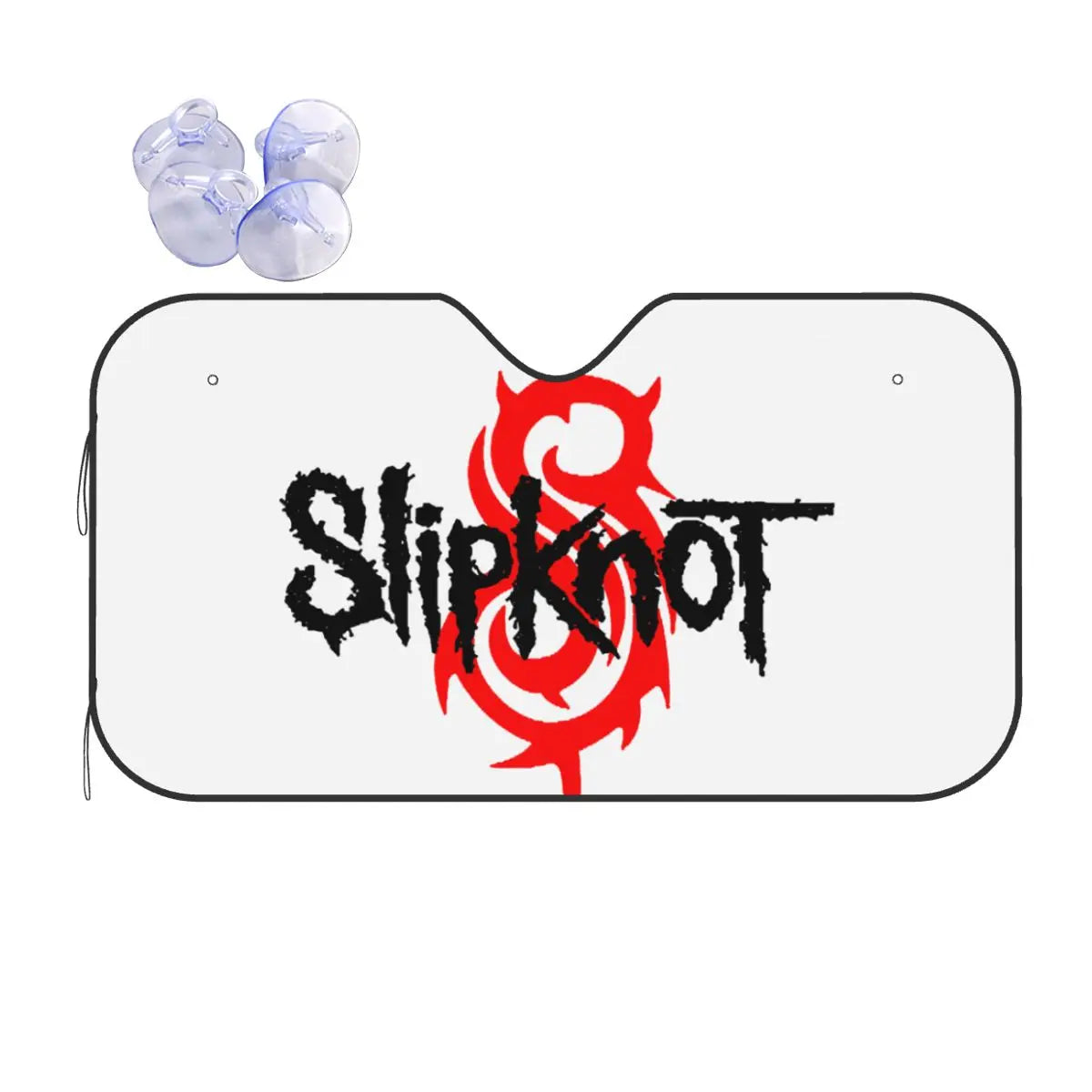 Custom Slipknot Heavy Metal Rock Auto Sun Shade – Folding Windshield Protector for Car, Truck, SUV - Premium auto sun shade from Lizard Vigilante - Just $23.88! Shop now at Lizard Vigilante