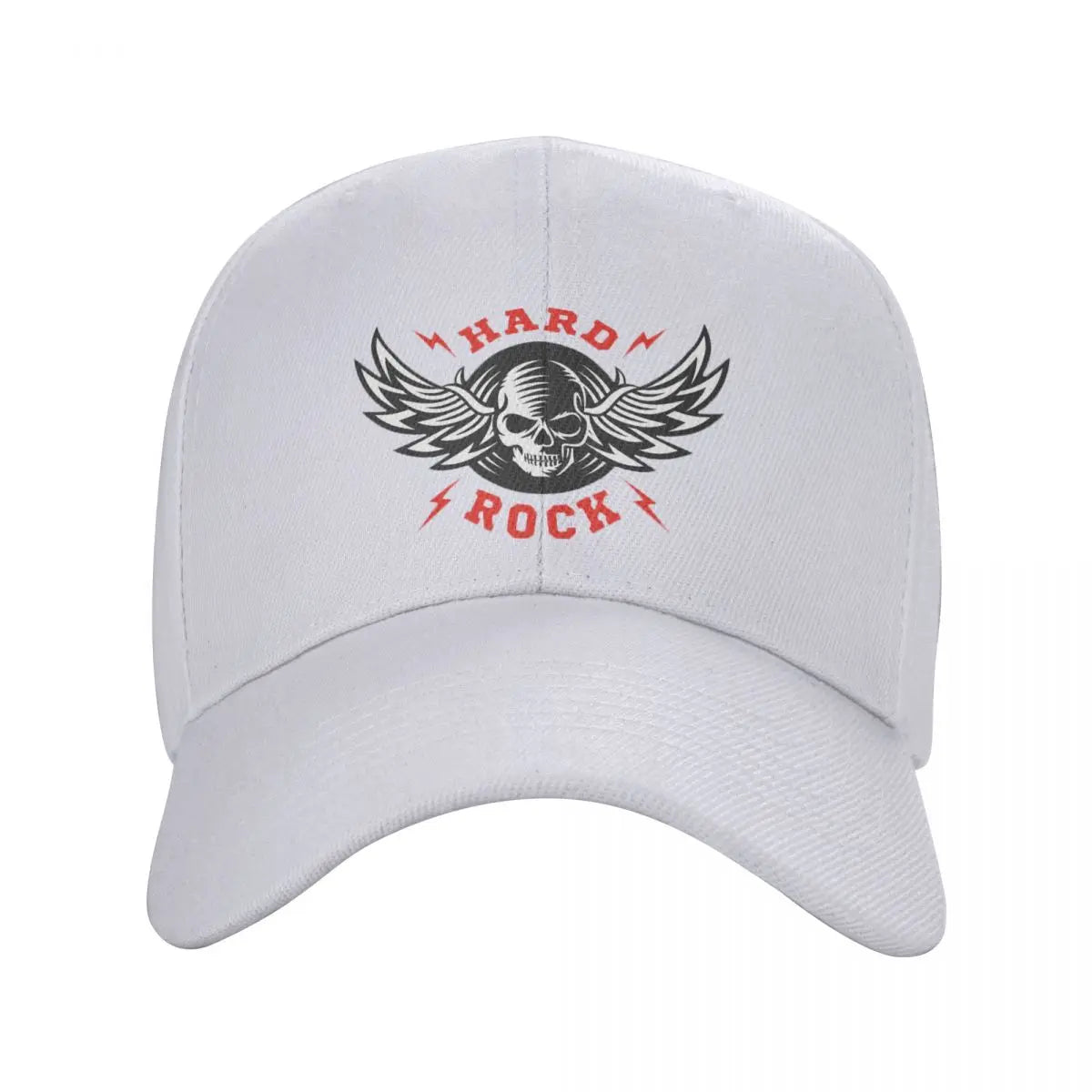 Skull Baseball Cap for Women Men Classic Rock Music Festival Logo Breathable Heavy Metal Skull Trucker Hat Outdoor - Lizard Vigilante