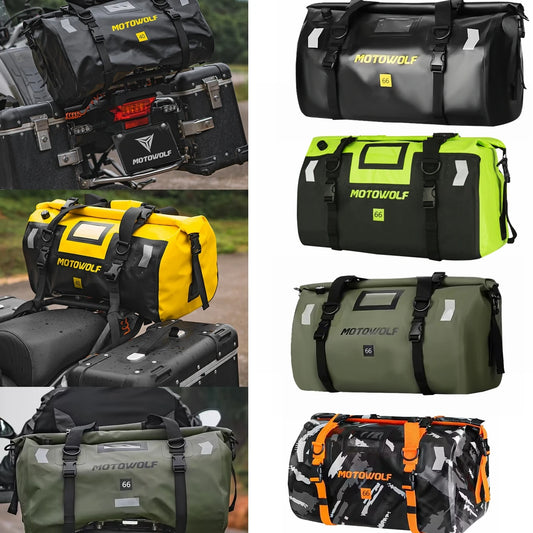 Ultimate Motorcycle Dry Bag – Waterproof Reflective Tail Duffle for Travel & Outdoor Adventures - Premium motorcycle dry bag from Lizard Vigilante - Just $57.99! Shop now at Lizard Vigilante