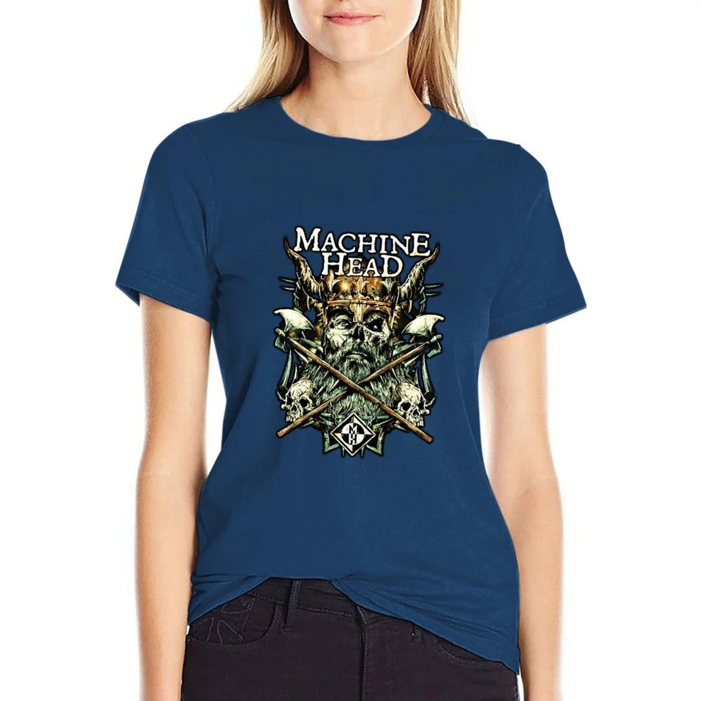 Women's Machine Head T-Shirt Group Music Gorgeous Heavy Metal Tour Clothes Shirts Cute Graphic Tees - Premium t-shirt from Lizard Vigilante - Just $30.69! Shop now at Lizard Vigilante