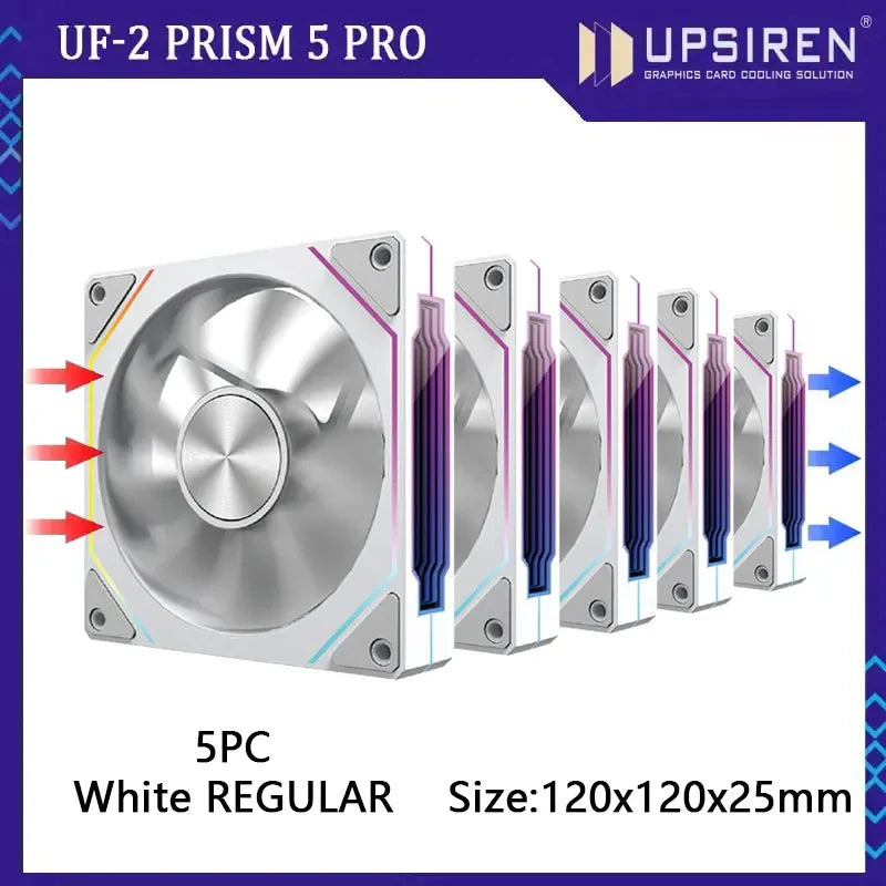 PRISM RIOT UF-2 PRO | 120mm 9-Blade ARGB Metalstorm Fan – Shred Heat, Not Riffs - Premium fan from dsers - Just $17.99! Shop now at Lizard Vigilante