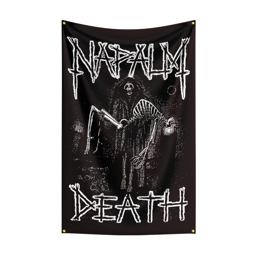 Napalm Death Rock Band Flag – 3x5 Ft Heavy Metal Polyester Digital Printed Banner for Wall & Outdoor Decoration - Premium flag from Lizard Vigilante - Just $15.99! Shop now at Lizard Vigilante