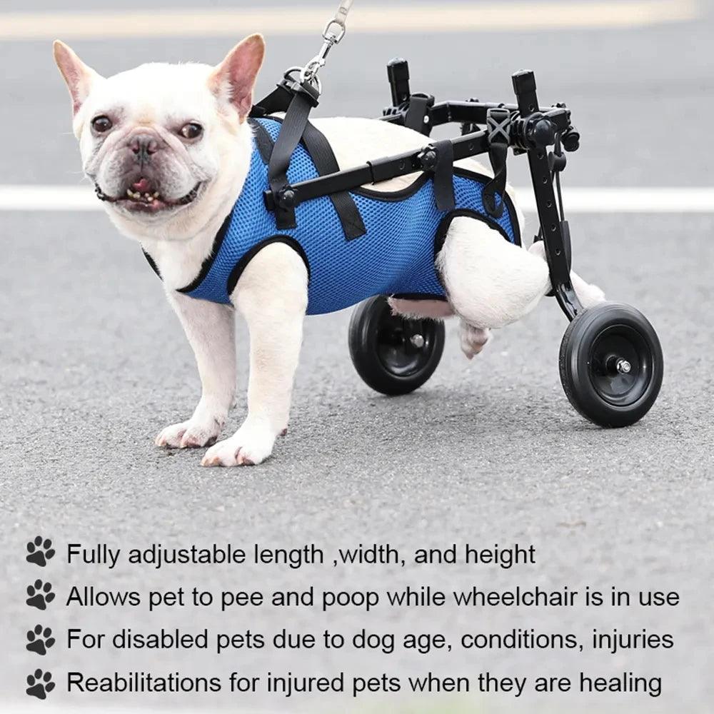 Wheelchair for Disabled Dog Cart Hind Legs Bracket Cat Dog Injured And Weak Rehabilitation Aid Car Adjustable Pet Walk Booster - Premium dog wheelchair from Lizard Vigilante - Just $62.99! Shop now at Lizard Vigilante