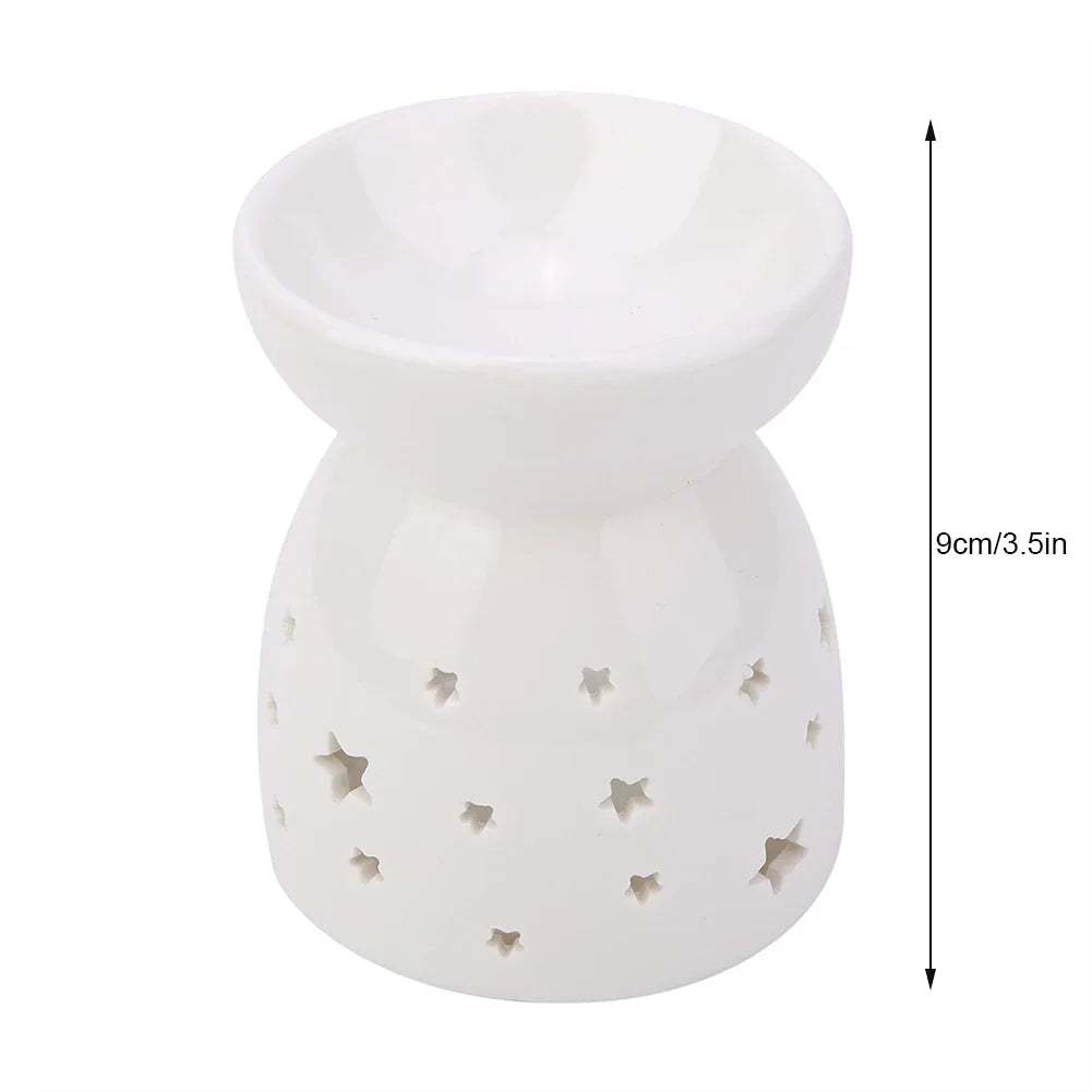 Night Fragrance Lamp Ceramic Essence Oil Furnace Candle Incense Aromatherapy Stove