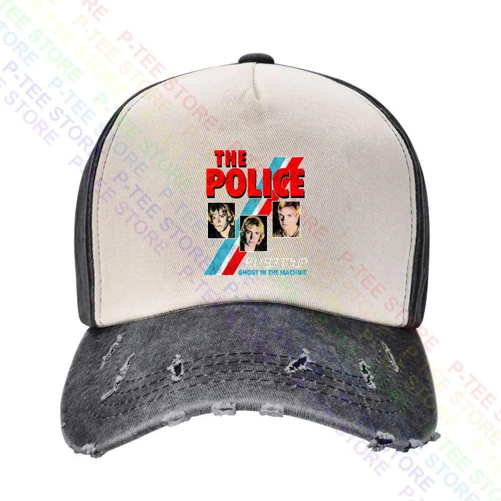 Sting & The Police Ghost In The Machine Tour '81-'82 Retro Baseball Cap | Unisex Snapback, Knitted Bucket Hat & More - Premium baseball cap from Lizard Vigilante - Just $23.88! Shop now at Lizard Vigilante