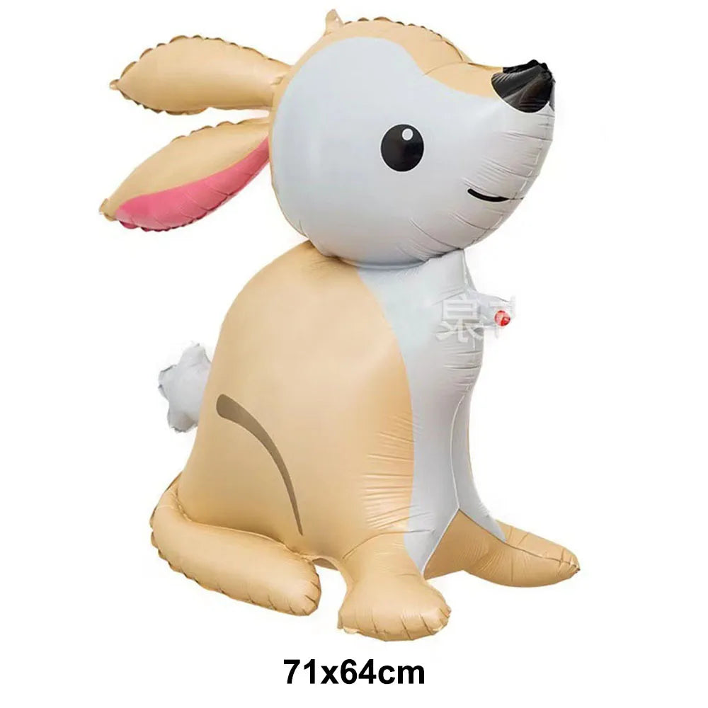 Easter Bunny Inflatables Balloon Decorations Standing Carrot Balloons Cute Carrot Rabbit Happy Easter Party Birthday Decorations