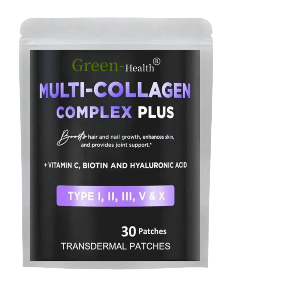 Multi Collagen Plus Transdermal Patches with Biotin & Vitamin C for Women & Men - Hair Growth Support & Skin Health - 30 Patches - Premium transdermal patches from Lizard Vigilante - Just $13.99! Shop now at Lizard Vigilante