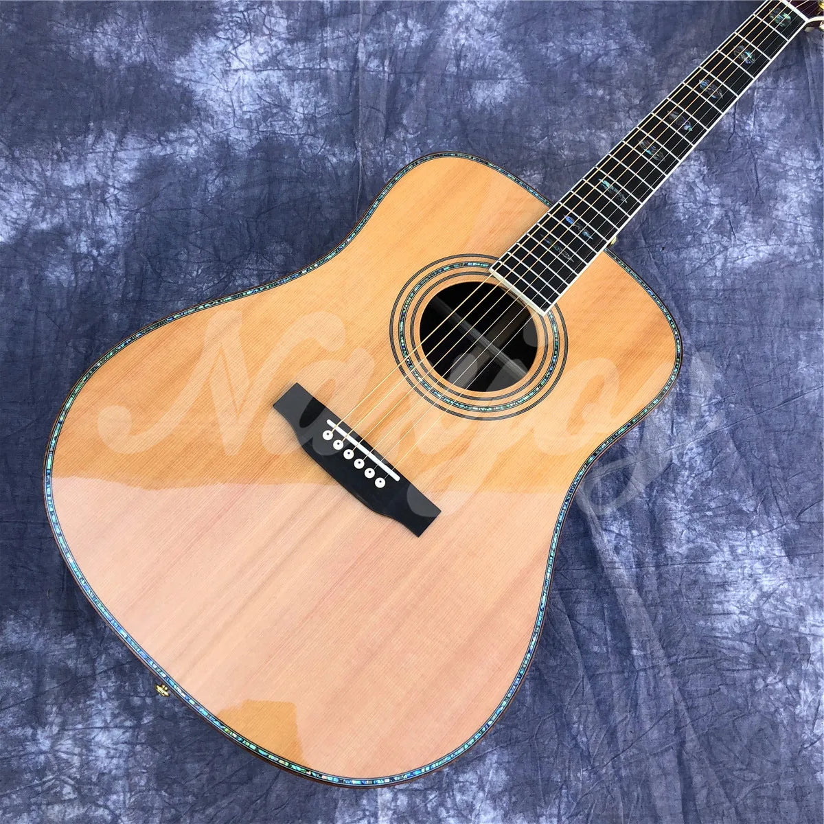 Ethereal Serenade 41-Inch Acoustic Guitar – Solid Cedar Top, Cocobolo Body, Ebony Fretboard, Exquisite Abalone Inlay, Perfect for Virtuosos & Visionaries - Premium acoustic guitar from Lizard Vigilante - Just $716.99! Shop now at Lizard Vigilante