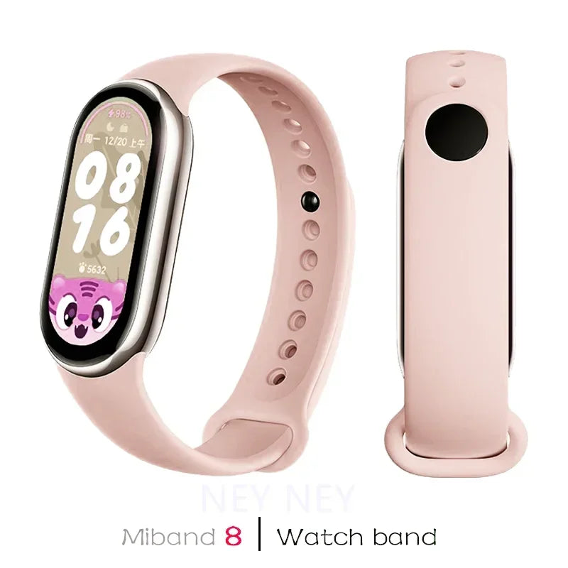 Sport Watchbands For Xiaomi Mi band 8-9 NFC Replacement miband9/8 silicone Bracelet waterproof Strap smart mi band 9 Accessories