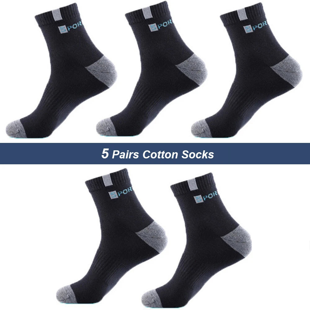 5-Pair Comfort Sock Set - Breathable, Odor-Resistant, and Stylish - Premium socks from Lizard Vigilante - Just $18.88! Shop now at Lizard Vigilante