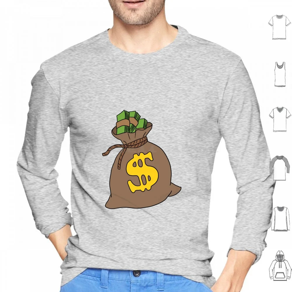 Cash Flow Money Bag Hoodie – Hustle Hard, Stack High! | Rich Mula Dollar Graphic Sweatshirt | Pay Me Payday Streetwear - Premium hoodies from Lizard Vigilante - Just $33.99! Shop now at Lizard Vigilante