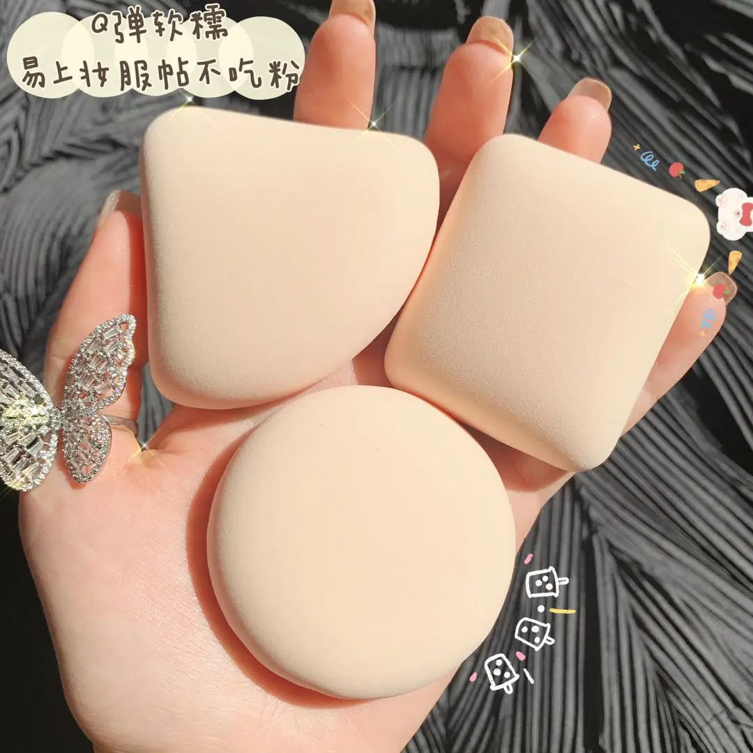 Dry Wet Usable Makeup Cosmetic Puff Sponge Cushion Puff for Foundation Powder Soft and Cute