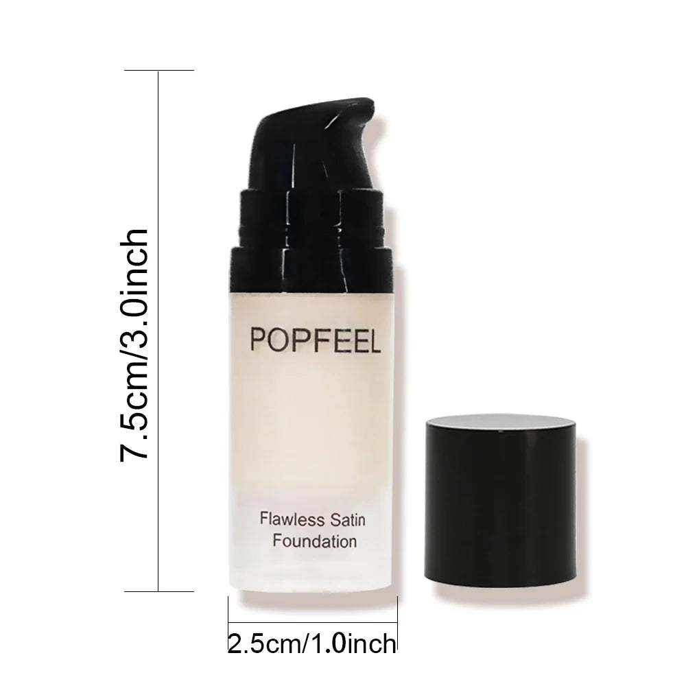 POPFEEL Long-lasting Soft focus Foundation - Clear Finish, Buildable Coverage, and Natural Bare Skin Effect | Flawless Makeup
