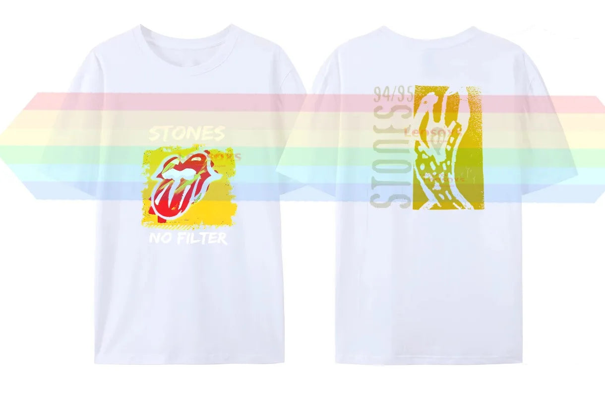 The Rolling Stones Hackney Diamonds Live Licks T-shirt Large Size Men & Women's Unisex Cotton Short Sleeve - Lizard Vigilante