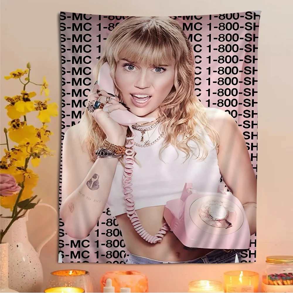 “Plastic Hearts & Power Chords” Miley Cyrus Album Wall Tapestry – Heavy Cotton Print for Rockcore Bedrooms, Hippie Hangouts & Hollywood Havoc - Premium poster from dsers - Just $34.99! Shop now at Lizard Vigilante