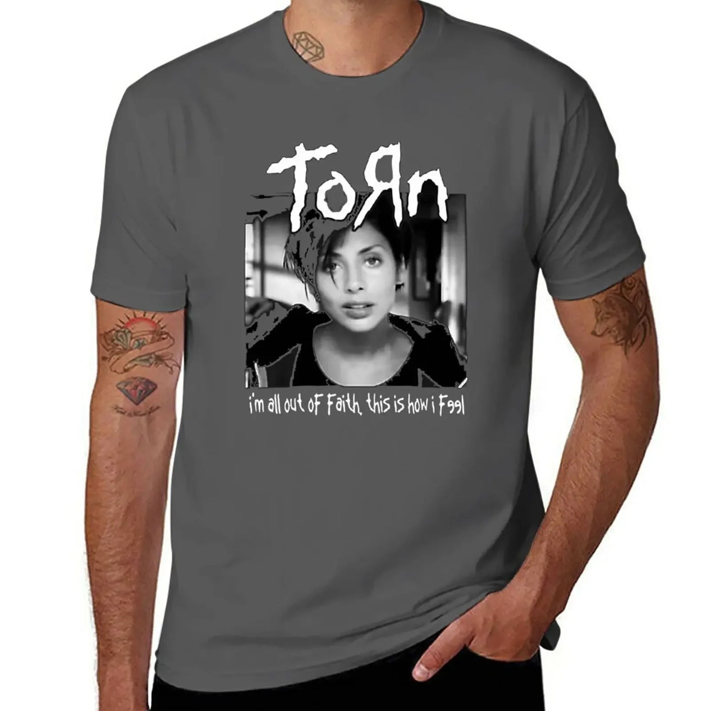 Natalie Imbruglia: KORN Torn T-Shirt - Premium t-shirt from Lizard Vigilante - Just $27.88! Shop now at Lizard Vigilante