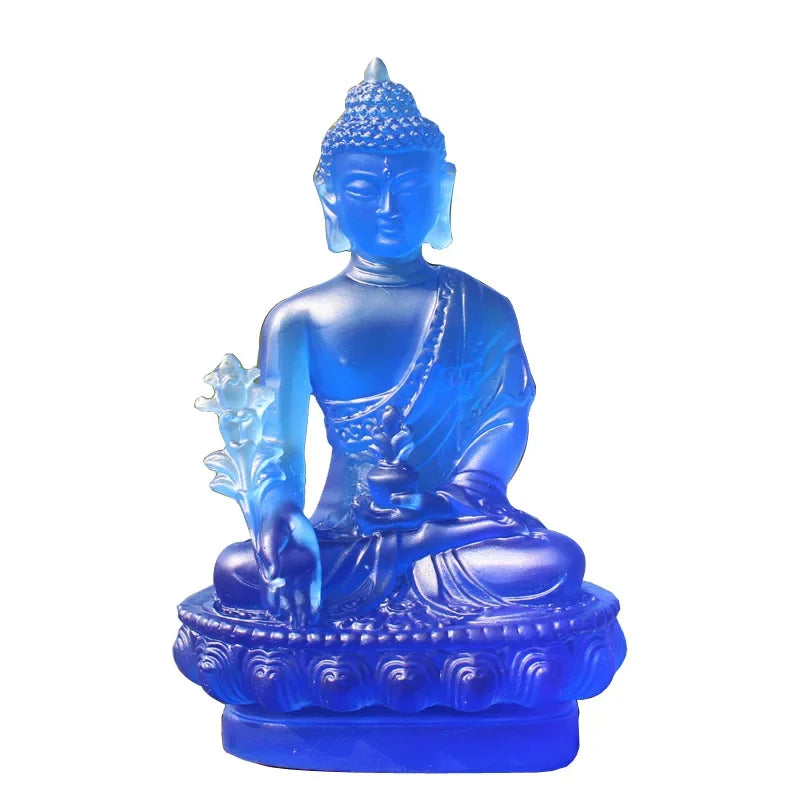1pc, Resin Craft Home Decoration Buddha Statue Buddhism Sculpture Thailand Buddha Sculpture Zen Decor Ornaments Car Decoration